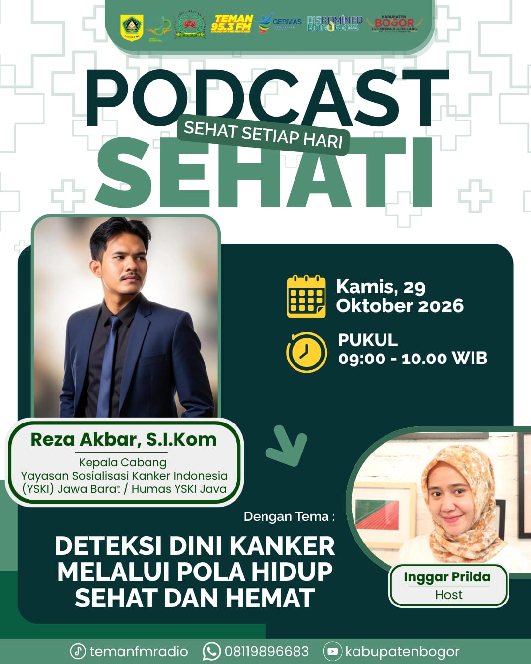 PODCAST SEHATI: SEHAT SETIAP HARI Deteksi Dini Kanker Melalui Pola Hidup Sehat dan Hemat