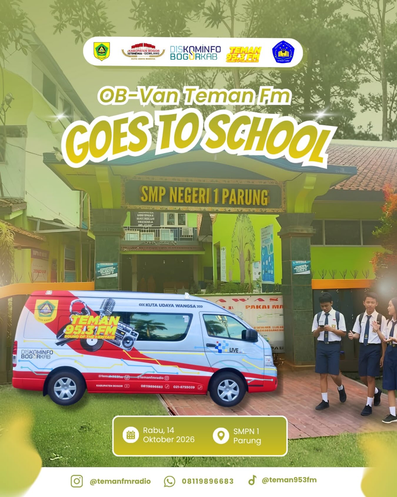 OB-Van Teman FM Goes To School SMP Negeri 1 Parung