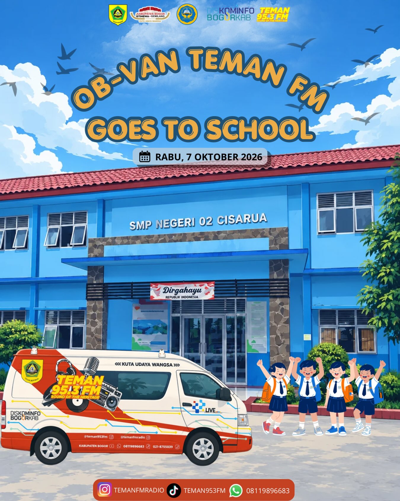 OB-Van Teman FM Goes To School SMP Negeri 02 Cisarua