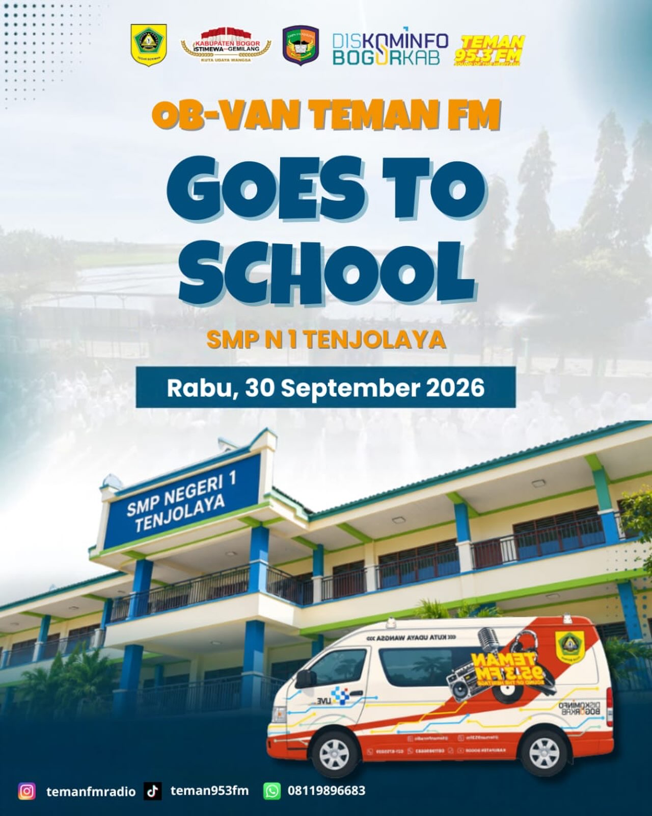 OB-Van Teman FM Goes To SMP Negeri 1 Tenjolaya
