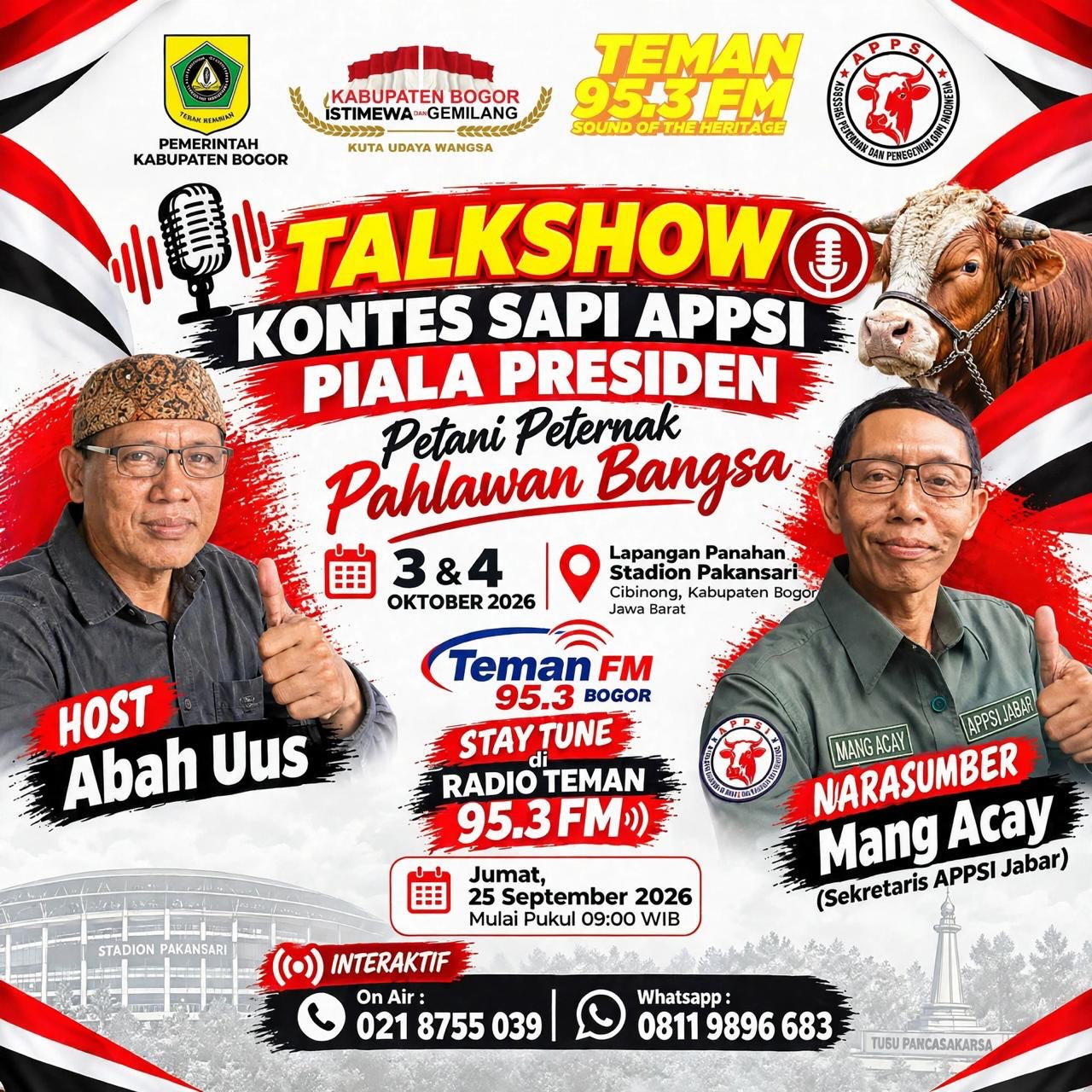 Talkshow Kontes Sapi APPSI Piala Presiden "Petani Peternak Pahlawan Bangsa"