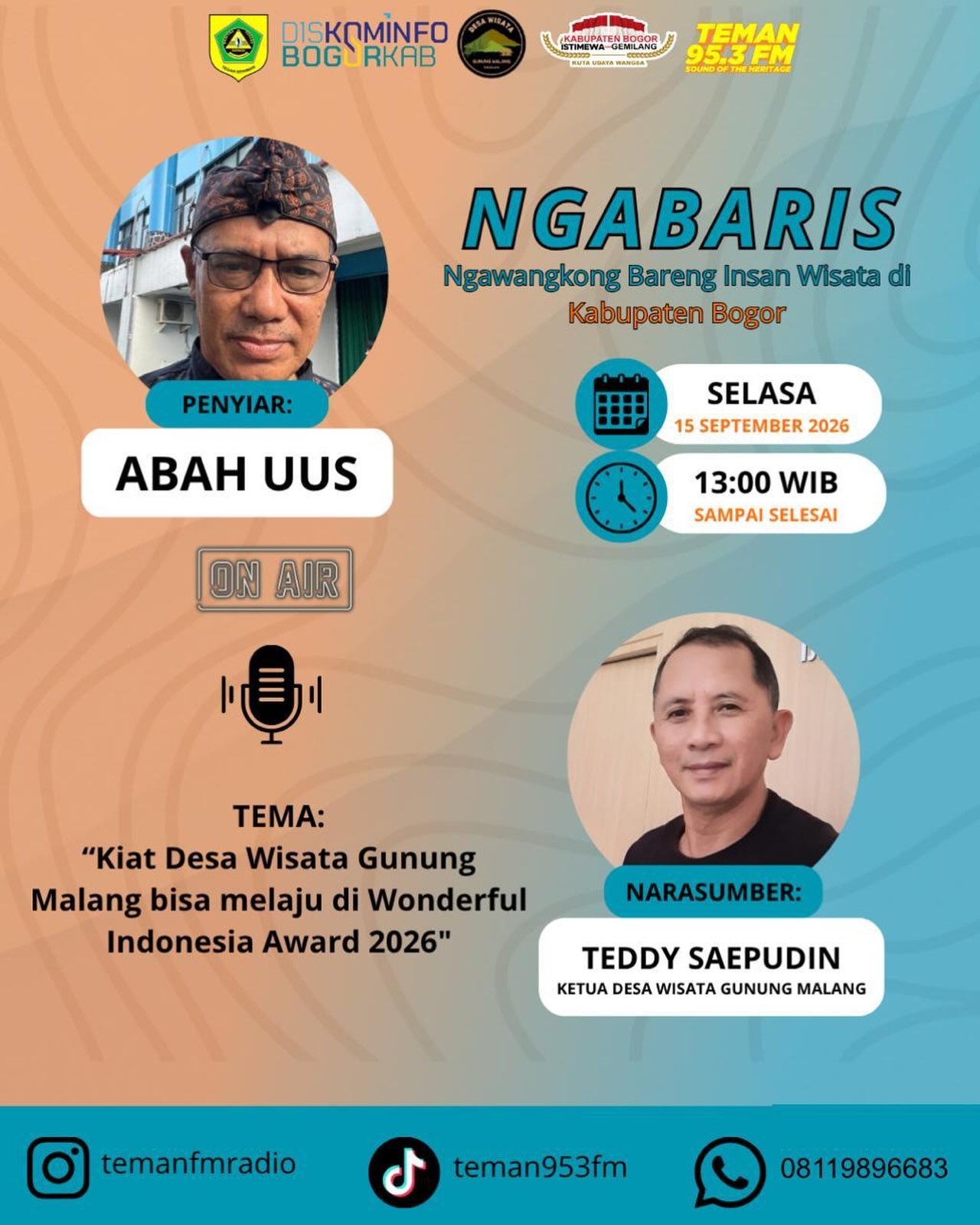 NGABARIS "Kiat Desa Wisata Gunung Malang Bisa Melaju di Wonderful Indonesia Award 2026"
