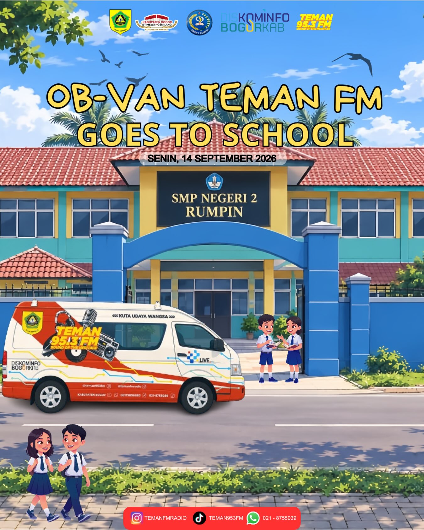 OB-Van Teman FM Goes To School SMP Negeri 2 Rumpin
